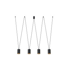 Lustra More Tone Black/Gold 7814 Nowodvorski