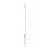 Pendul Cylinder Black L 7864 Nowodvorski