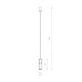 Pendul Cylinder Black M 7865 Nowodvorski