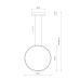 Pendul Circolo Led S 10811 Nowodvorski